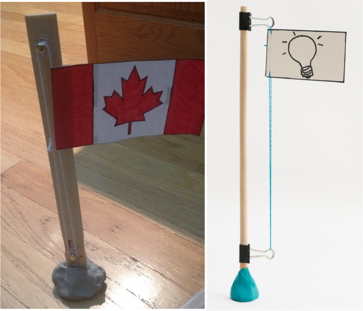pulley flagpole